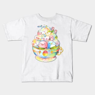 Mr. Piggy & Cool Penguin's Latte Kids T-Shirt